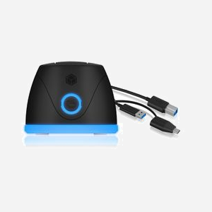 ICY BOX IB-1124L-C3 Boîtier Externe pour HDD/SSD 2.5/3.5" SATA I/II/III USB 3.2 Gen 1 Type-B 5Gbit/s, Support UASP, Noir - Miniature 3