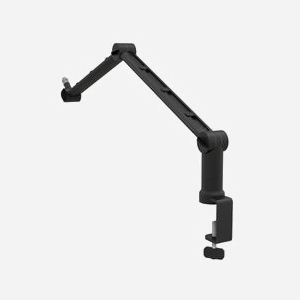 ICY BOX IB-MAG103B-T Pied de Micro Bureau Noir, Aluminium/Plastique/Acier, Hauteur Max 98cm, Filetage 3/8", Base 80x110mm, Poids 1.36kg