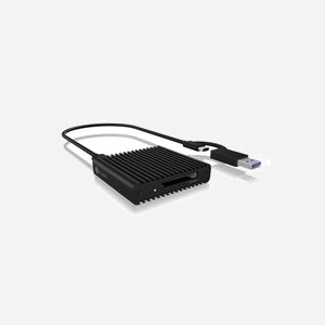 ICY BOX IB-CR404-C31 Lecteur CFast 2.0 USB 3.2 Gen 2 (10000 Mbit/s) Aluminium Noir 59x64x15mm Compatible Windows/macOS/ChromeOS - Miniature 1