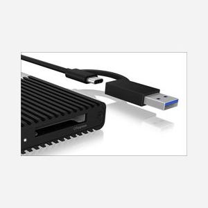 ICY BOX IB-CR404-C31 Lecteur CFast 2.0 USB 3.2 Gen 2 (10000 Mbit/s) Aluminium Noir 59x64x15mm Compatible Windows/macOS/ChromeOS - Miniature 2