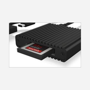 ICY BOX IB-CR404-C31 Lecteur CFast 2.0 USB 3.2 Gen 2 (10000 Mbit/s) Aluminium Noir 59x64x15mm Compatible Windows/macOS/ChromeOS - Miniature 3