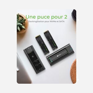 ICY BOX IB-180MC-C31 Boîtier SSD M.2 USB 3.2 Gen 2 Type-C, PCIe/SATA III, NVMe, Aluminium/Plastique, Noir, Support 2242/2260/2280 jusqu'à 2To - Miniature 3