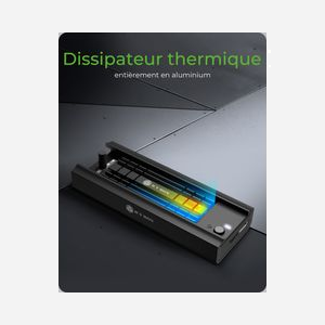 ICY BOX IB-180MC-C31 Boîtier SSD M.2 USB 3.2 Gen 2 Type-C, PCIe/SATA III, NVMe, Aluminium/Plastique, Noir, Support 2242/2260/2280 jusqu'à 2To - Miniature 5