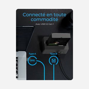 ICY BOX IB-1121-U3 Boîtier Externe pour HDD 2.5/3.5" SATA I/II/III USB 3.2 Gen 1 Type-A, 5Gbps, Noir, Compatible Windows/macOS, Alimentation Externe - Miniature 3