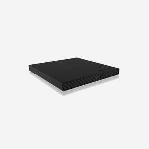 ICY BOX IB-AC640-C3 Lecteur Blu-Ray ROM Externe USB 3.2 Gen 1, Noir, pour PC/Portable, Compatible Windows/macOS/ChromeOS, 132x143x13mm