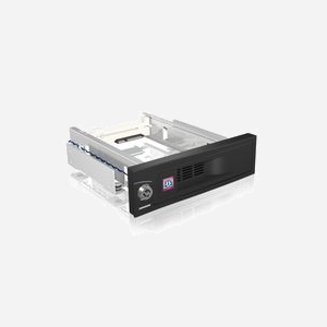 ICY BOX IB-168SK-B Panneau de support 5.25" Noir pour HDD 3.5" SATA I/II/III (6 Gbit/s) - Acier/Plastique - Hot Swap - Compatible Windows/macOS/Linux - Miniature 4