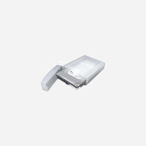 ICY BOX IB-AC602A Étui pour Disque Dur 3.5" en Plastique Translucide 120x120x37mm, Compatible Toutes Marques, 100g