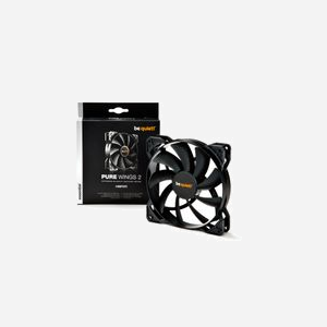 be quiet! Pure Wings 2 140mm Ventilateur PC 140x140x25mm, 1000 RPM, 18.8 dB(A), 61.2 CFM, Rifle Bearing, Connecteur 3-Pin, 80000h, Noir - Miniature 2