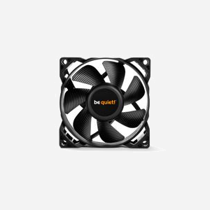 be quiet! Pure Wings 2 80mm PWM Ventilateur PC, 80x80x25mm, 1900RPM, 19.2dB(A), 26.3CFM, Rifle Bearing, 12V, Noir, Ref BL037 - Miniature 3
