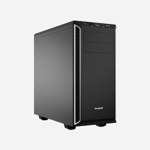 be quiet! Pure Base 600 Argent - Boîtier PC Midi-Tower ATX/Micro ATX/Mini-ITX, 2x ventilateurs Pure Wings 2 (120/140mm), Acier/ABS, sans alimentation