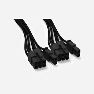 Câble d'alimentation be quiet! CP-6620 - 0.6m - Connecteurs 2x PCI-E (6+2 pin) Mâle - Pour Cartes Vidéo et Alimentations be quiet! Compatibles - Miniature 1