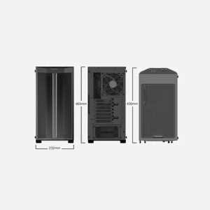 be quiet! Pure Base 500 DX Noir : Boîtier PC Midi Tower, ATX/Micro ATX/Mini-ITX, ARGB, Verre Trempé, 1x USB 3.2 Gen 1, 1x USB 3.2 Gen 2 Type-C, 3x Pure Wings 2 140mm - Miniature 2
