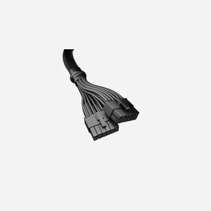 be quiet! Adaptateur 12VHPWR 600W CPH-6610, 0.6m, Connecteur Mâle/Mâle, 12+4 Broches, Noir, pour Alimentation ATX 2.X, Réf: BC072 - Miniature 2