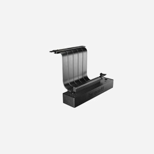 be quiet! RISER CABLE BGA12 - Support Carte Graphique Universel PCIe 4.0, 1 Slot, Câble Adaptateur 20cm inclus, Noir, Packaging 315x162x38mm