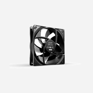 be quiet! Pure Wings 3 120mm - Ventilateur PC 120x120x25mm, 1600 tr/min, 84.8 m³/h (49.9 CFM), 25.5 dB(A), 1.45 mmH2O, 3-Pin, Noir - Miniature 2