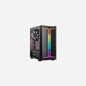 be quiet! Pure Base 501 Noir - Boîtier PC Midi Tower ATX/Micro ATX/Mini-ATX, Acier/ABS/Verre, 3x 140mm PWM, ARGB, USB 3.2 Gen 2, sans alimentation