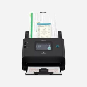 Scanner ADF Canon DR-S350NW : 600 DPI, 50 ppm (A4), Recto-Verso 100 ipm, Chargeur 60 feuilles, WiFi, Écran LCD 4.3", Scan vers FTP - Miniature 1
