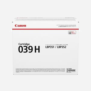Canon 039H Cartouche Toner Original Noir (25000 pages) - LBP352i, LBP351i - Impression Laser - Fabriqué au Japon - Réf: 0288C001 - Miniature 1