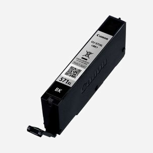 Canon CLI-571XL Cartouche d'encre noire à pigments haut rendement, 11ml, 810 pages, compatible Pixma MG575x/MG685x/MG775x, Original, Japon