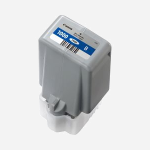 Canon PFI-1000B Cartouche d'Encre Pigmentée Bleue 80ml pour imagePROGRAF PRO-1000, Référence 0555C001, Rendement 4875 pages (ISO/IEC 29103)