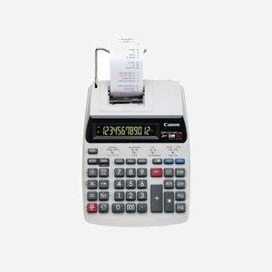Canon MP120-MG-es II Calculatrice Imprimante de Bureau - 12 chiffres, Affichage 1 ligne Backlight, Impression Ruban 2 lpm, Calcul Taxes, Alimentation Secteur