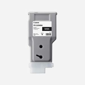 Canon PFI-320MBK Cartouche d'encre Noir Mat Original 300ml - Pigmentée - Jet d'encre - Compatibilité TM-200/300 - Code OEM 2889C001