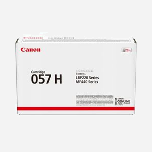 Canon 057H Cartouche Toner Noir Original (1 pièce) - Rendement 10000 pages - Compatible i-SENSYS LBP223dw/226dw MF443dw/445dw - Réf. 3010C004