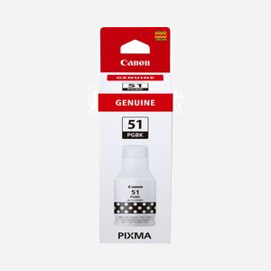 Canon GI-51PGBK Bouteille d'Encre Noire Pigmentée 135ml Haut Rendement (jusqu'à 6000 pages) Jet d'Encre pour PIXMA G1520, G2520, G2560, G3520, G3560 - Miniature 1