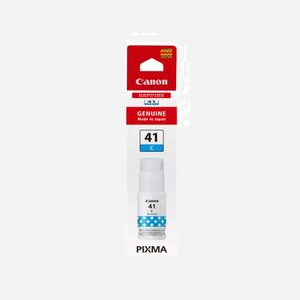 Canon GI-41C Originale - Encre Cyan 70ml - Rendement 7700 pages - Compatibilité PIXMA G1420, G3420, G3460, G2420, G2460 - Référence 4543C001