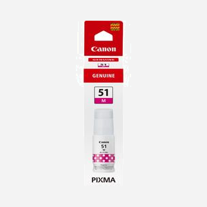 Canon GI-51M Bouteille d'Encre Magenta Originale, Rendement 7700 Pages, Jet d'Encre, Compatibilité PIXMA G1520/G2520/G2560/G3520/G3560, Japon