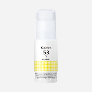 Canon Bouteille d'encre jaune GI-53Y 60ml, Jet d'encre, Originale, pour PIXMA G650 et PIXMA G550, Fabriquée au Japon, Référence 4690C001