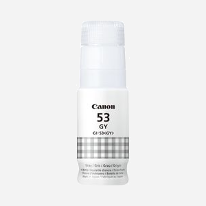 Canon GI-53GY Bouteille d'Encre Grise 60ml Dye-Based pour PIXMA G650/G550, Jet d'Encre, Originale, Fabriquée au Japon - Réf: 4708C001 - Miniature 1