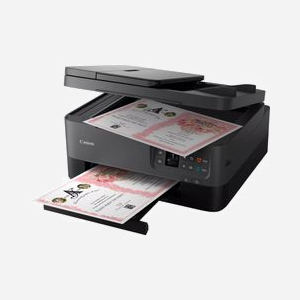 Canon PIXMA TS7450i Jet d'encre Couleur A4, Résolution 4800x1200 DPI, Wifi, Impression Recto-Verso Auto, Scanner 1200x2400 DPI, AirPrint/Mopria, Noir - Miniature 4