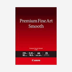 Canon FA-SM 2 Papier Photo Beaux-Arts A4, Blanc Lisse, 21x29.7cm, 310 g/m², Jet d'encre, Coton, 25 Feuilles Compatible PIXMA PRO & imagePROGRAF - Miniature 1