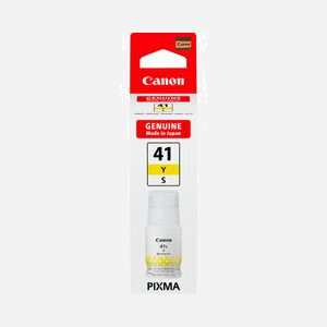 Canon GI-41S Y Cartouche d'encre Jaune Originale, 40ml, Rendement 4400 pages, Unité, pour PIXMA G1420/G2420/G3420/G3460 et modèles compatibles