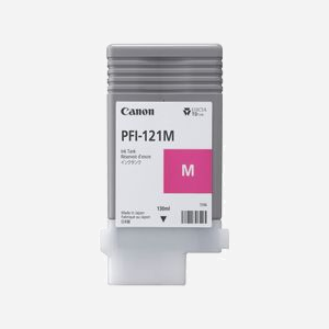 Canon PFI-121M Cartouche d'Encre Magenta Originale 130ml - Compatibilité Imprimantes TM-355, TM-350, TM-255, TM-250 - Référence 6267C001 - Miniature 1