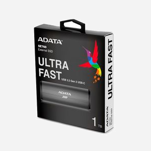 ADATA SE760 1 To SSD Externe USB Type-C 3.2 Gen 2 (3.1 Gen 2) Titane - Mémoire 3D NAND, Lecture 1000 Mo/s, Compatible Windows/macOS/Linux/Android - Miniature 5