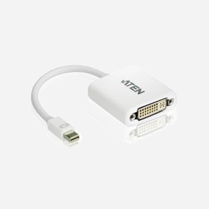 ATEN VC960-AT Adaptateur Mini DisplayPort 1.2 vers DVI-I Femelle, Résolution 4096x2160, Bande Passante 165MHz, Blanc, Opération 0-50°C - Miniature 1