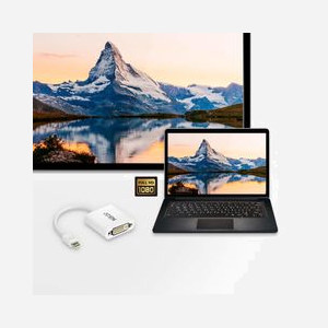 ATEN VC960-AT Adaptateur Mini DisplayPort 1.2 vers DVI-I Femelle, Résolution 4096x2160, Bande Passante 165MHz, Blanc, Opération 0-50°C - Miniature 3