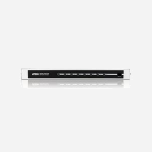 ATEN Commutateur Matriciel HDMI 8 Ports VS0801H-AT-G 1920x1200 60Hz HDCP 1.4 RS-232, Compatibilité 3D, Télécommande IR, Métal Noir/Argent - Miniature 3