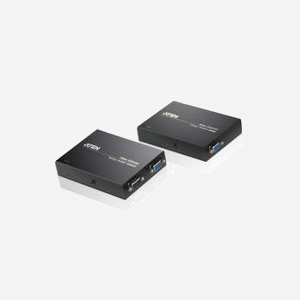 ATEN VE150A-AT-G : Extender VGA Cat5e jusqu'à 150m (1920x1200 WUXGA), Émetteur/Récepteur, Connectivité HDBaseT, Boîtier Métal, Kit de Montage Inclus