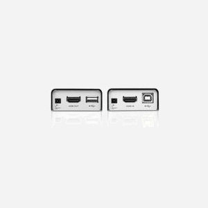 ATEN VE803-AT-G : Extender HDMI/USB Cat5e jusqu'à 60m (1080i) / 40m (1080p), HDCP, EDID, ESD 15kV, USB 2.0, Compatible 3D, Alimentation 5V - Miniature 3