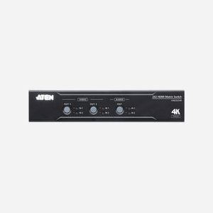 ATEN Commutateur Matriciel HDMI True 4K 2x2 VM0202HB - 4096x2160 60Hz 4:4:4, Désembeddeur Audio, HDCP 2.2, 18 Gbit/s, Montage Rack Inclus - Miniature 3