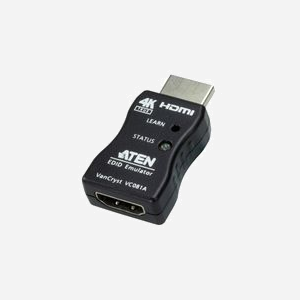 ATEN VC081A-AT Adaptateur Émulateur EDID HDMI True 4K (3840x2160) HDCP, 1 Entrée / 1 Sortie HDMI, Support CEC, Alimentation via HDMI