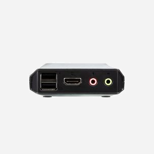 ATEN Commutateur KVM HDMI 4K USB 2 Ports CS22H, Résolution 4096x2160 60Hz, Ports Console USB/Audio 3.5mm, Alimentation 5V CC - Miniature 3
