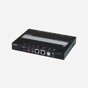 ATEN CN9950-AT-G Commutateur KVM sur IP 1 Port DisplayPort 4K, 2x LAN RJ-45, USB 2.0, Console DP/USB-A/Audio, Résolution 4096x2160, Alimentation DC 5V - Miniature 1