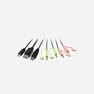 ATEN Commutateur KVM Hybride 2 Ports CS52DP-AT DisplayPort USB-C 4K UHD 4096x2160, USB 2.0, Audio 3.5mm, Compatible Windows, macOS, Linux, Android, iOS - Miniature 3