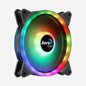 Aerocool DUO14 Ventilateur 140mm x 25mm pour Boitier PC, 1000 tr/min, 49.5 CFM, 23.2 dB, Roulement Hydraulique, LED RGB, Connecteur 6-broches - Miniature 2