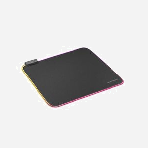 Mars Gaming MMPRGBL - Tapis de souris gaming noir 365x265x4mm, surface nylon nanotextile, rétroéclairage RGB 12 modes, base antidérapante, câble 1.5m USB - Miniature 2