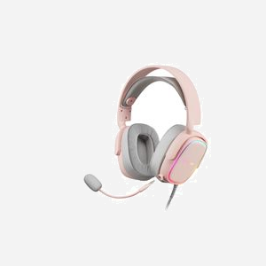 Mars Gaming MHAXP Casque Gaming Filaire Arceau Rose - HP 18-22000Hz, Mic 100-10000Hz, RGB Flow, Drivers 53mm, Jack 3.5mm & USB, Windows/macOS/PS/Xbox/Switch - Miniature 2